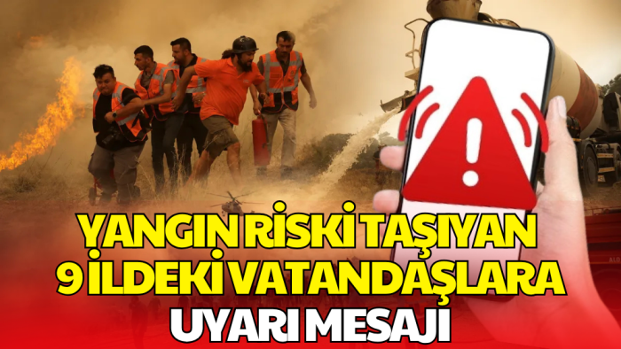 Tarım ve Orman Bakanlığı'ndan 9 İle Uyarı! Cep Telefonlarına Mesaj Gönderildi